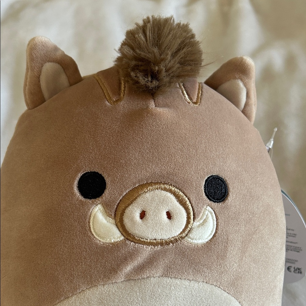 🦖 NWT Squishmallows Warren the Boar 🐗 7” - Picture 7 of 7